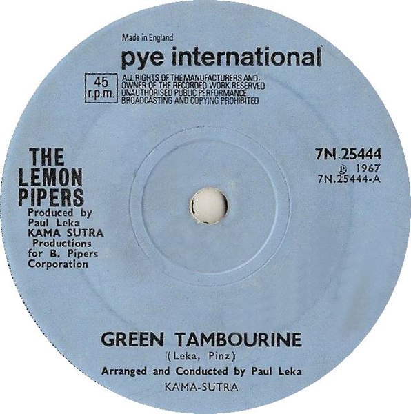 Green Tambourine by The Lemon Pipers UK vinyl