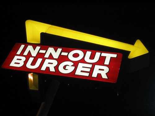 In-N-Out sign in California image
