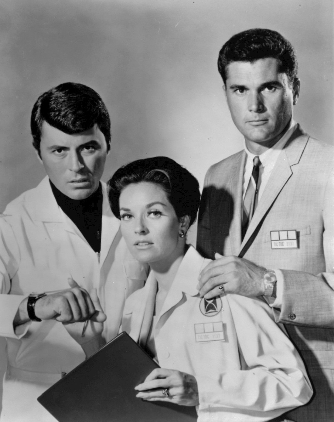 James Darren, Lee Meriwether and Robert Colbert from the television progam The Time Tunnel