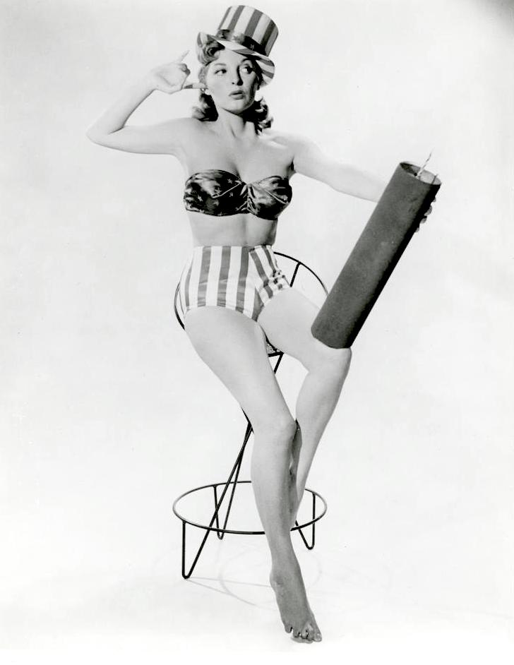 Julie London – patriot pin-up c. 1950s