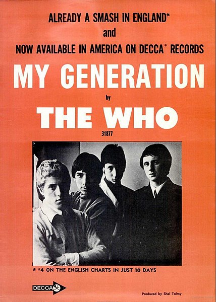 The Who My Generation Trade Ad