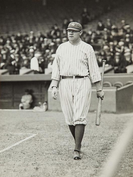Babe Ruth in his first year with the New York Yankees, 1920