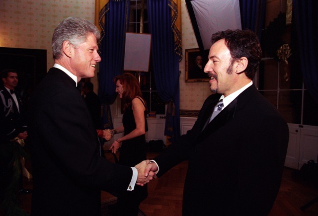 President Bill Clinton and Bruce Springsteen