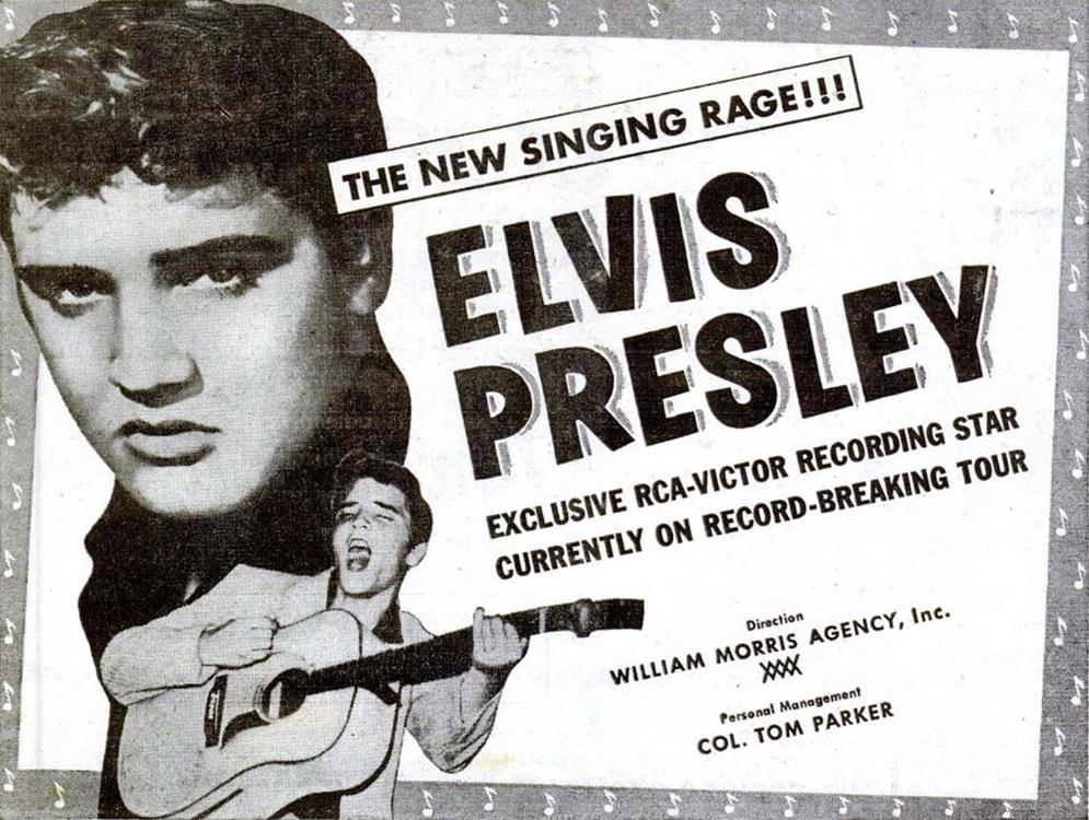 Billboard advertisement for Elvis Presley, March 10, 1956