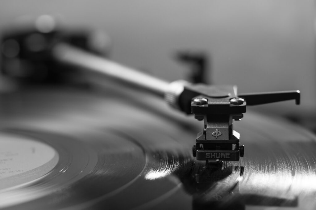vinyl record closeup image