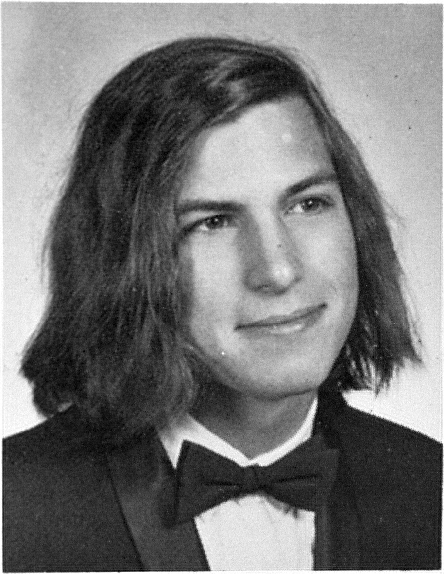 Steve Jobs year book photo in 1972