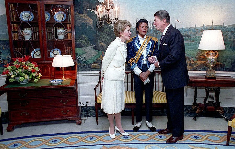 Michael Jackson with President Reagan