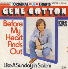 45 RPM picture sleeve for “Before My Heart Finds Out”