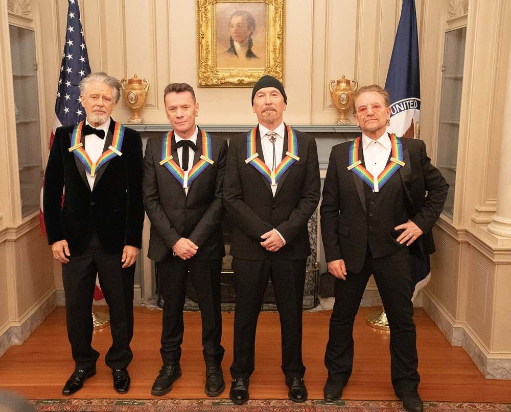 Irish rock band U2 at the Kennedy Center Honors Dinner in Washington, DC., on December 3, 2022
