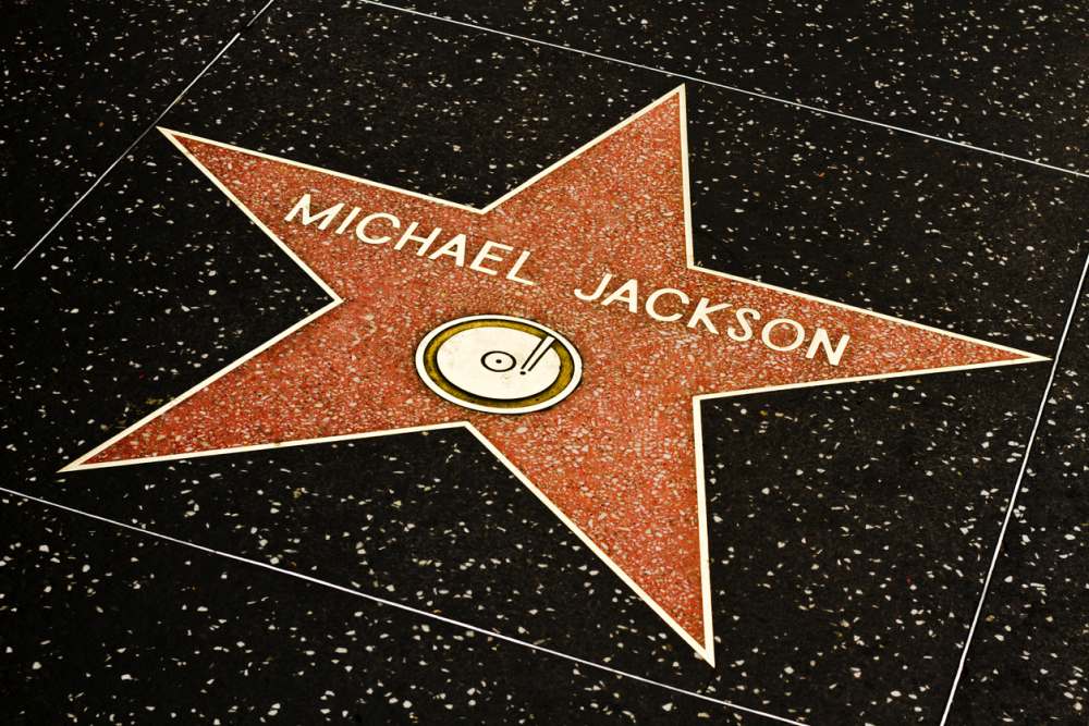 The Michael Jackson star on the Hollywood Walk of Fame