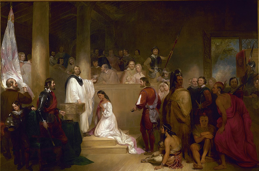 The Baptism of Pocahontas, an 1840 painting by John Gadsby Chapman