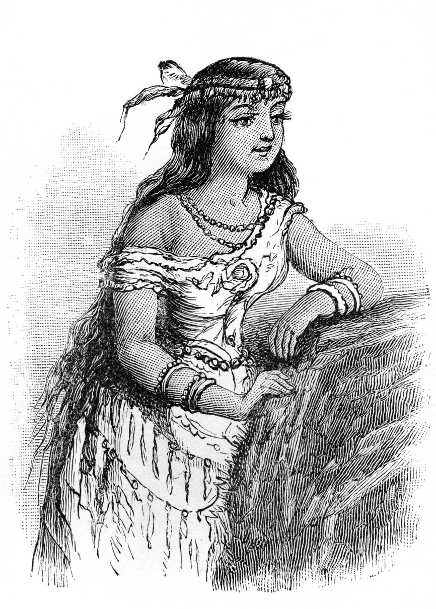 an illustration of Pocahontas
