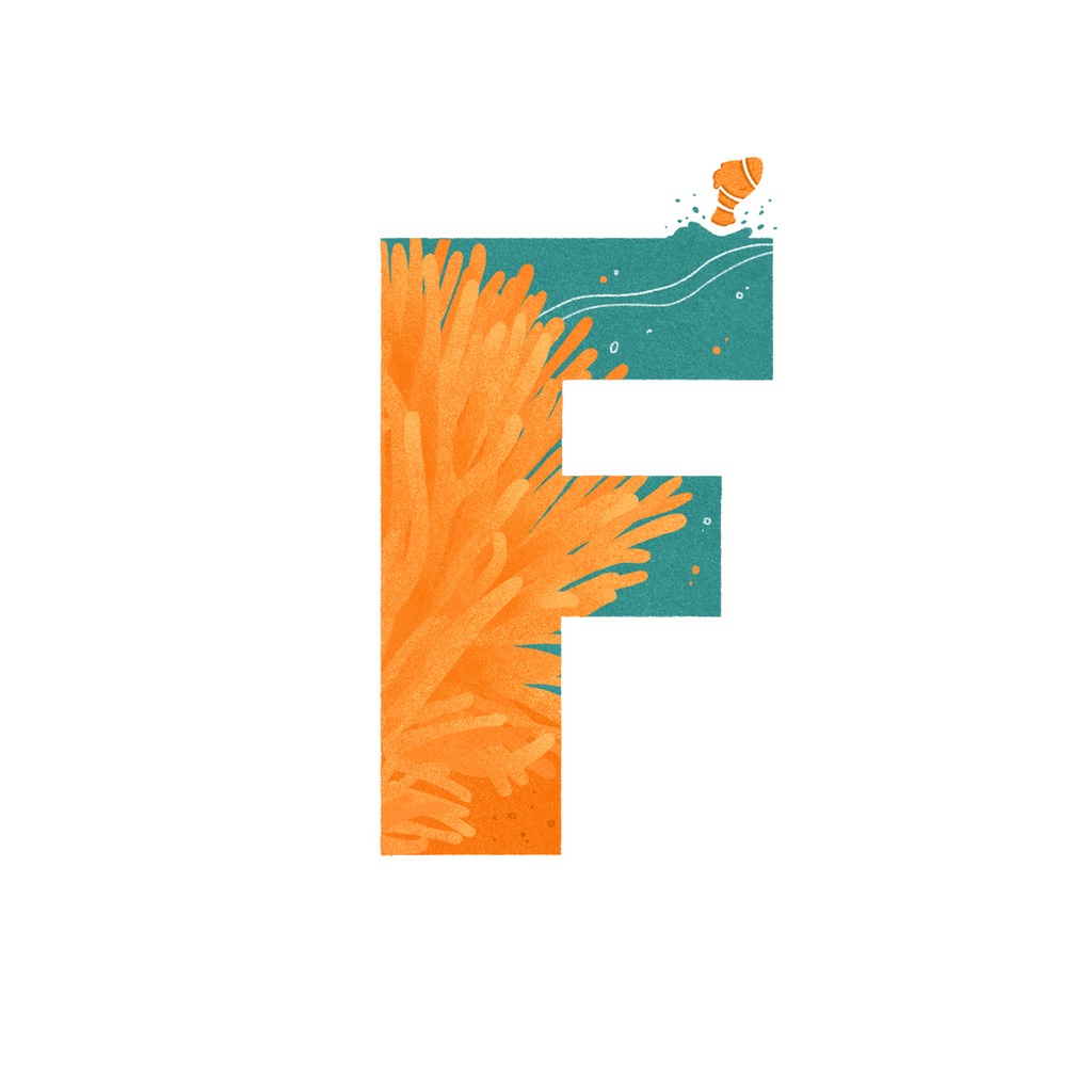 Letter F for “Finding Nemo”