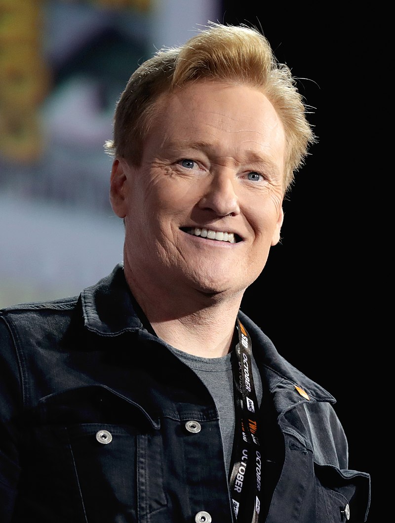 Conan O’Brien speaking at the 2019 San Diego Comic-Con International in San Diego, California