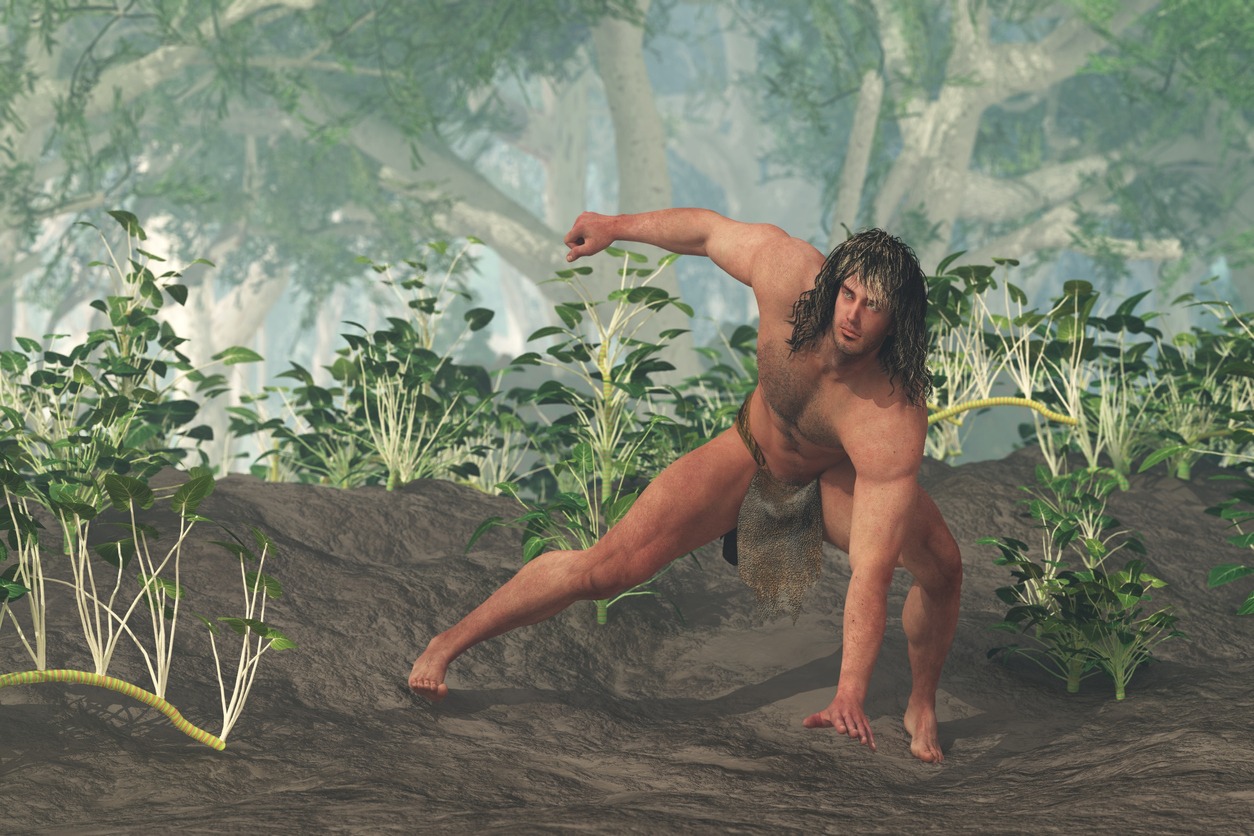 Tarzan in the jungle