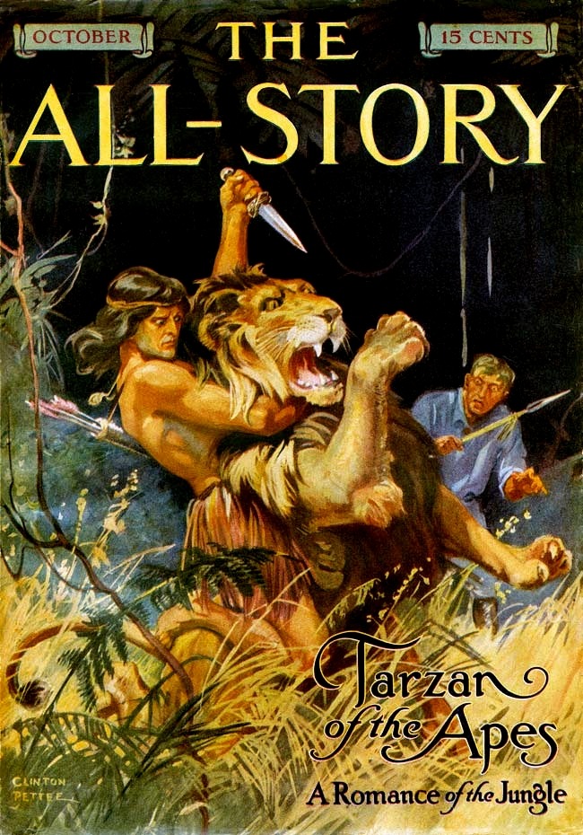 Tarzan of the Apes, by Edgar Rice Burroughs, The All-Story Magazine image