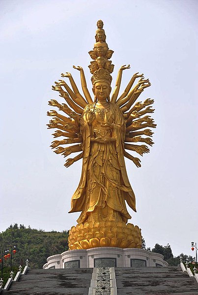 An Image of the Guishan Guanyin of the Thousand Hands and Eyes in China