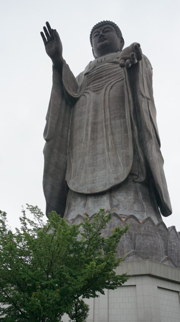 An Image of The Ushiku Daibutsu statue in Japan