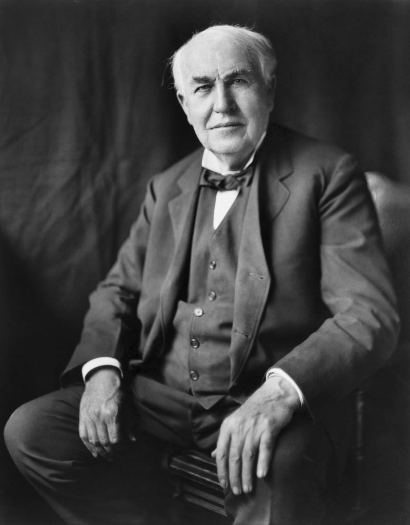 Thomas Alva Edison in his portrait image
