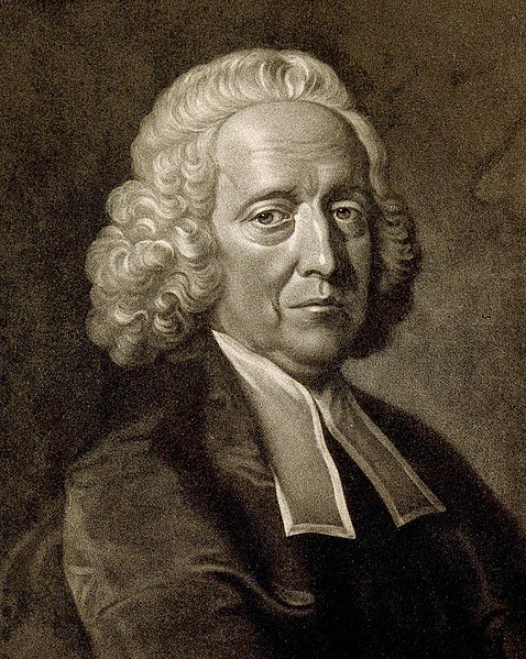 Stephen Hales, aged 82, by J. McArdell after T. Hudson