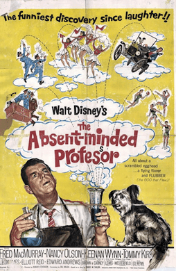 A promotional poster for the absent-minded professor image