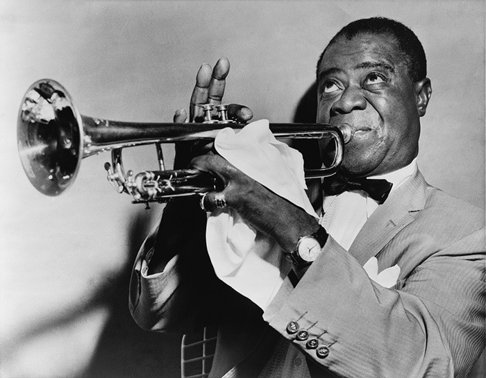 jazz musician playing trumpet