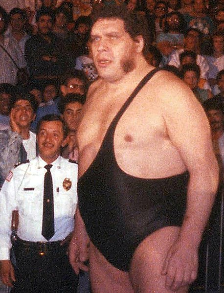 An image of Andre the Giant in the late 80s