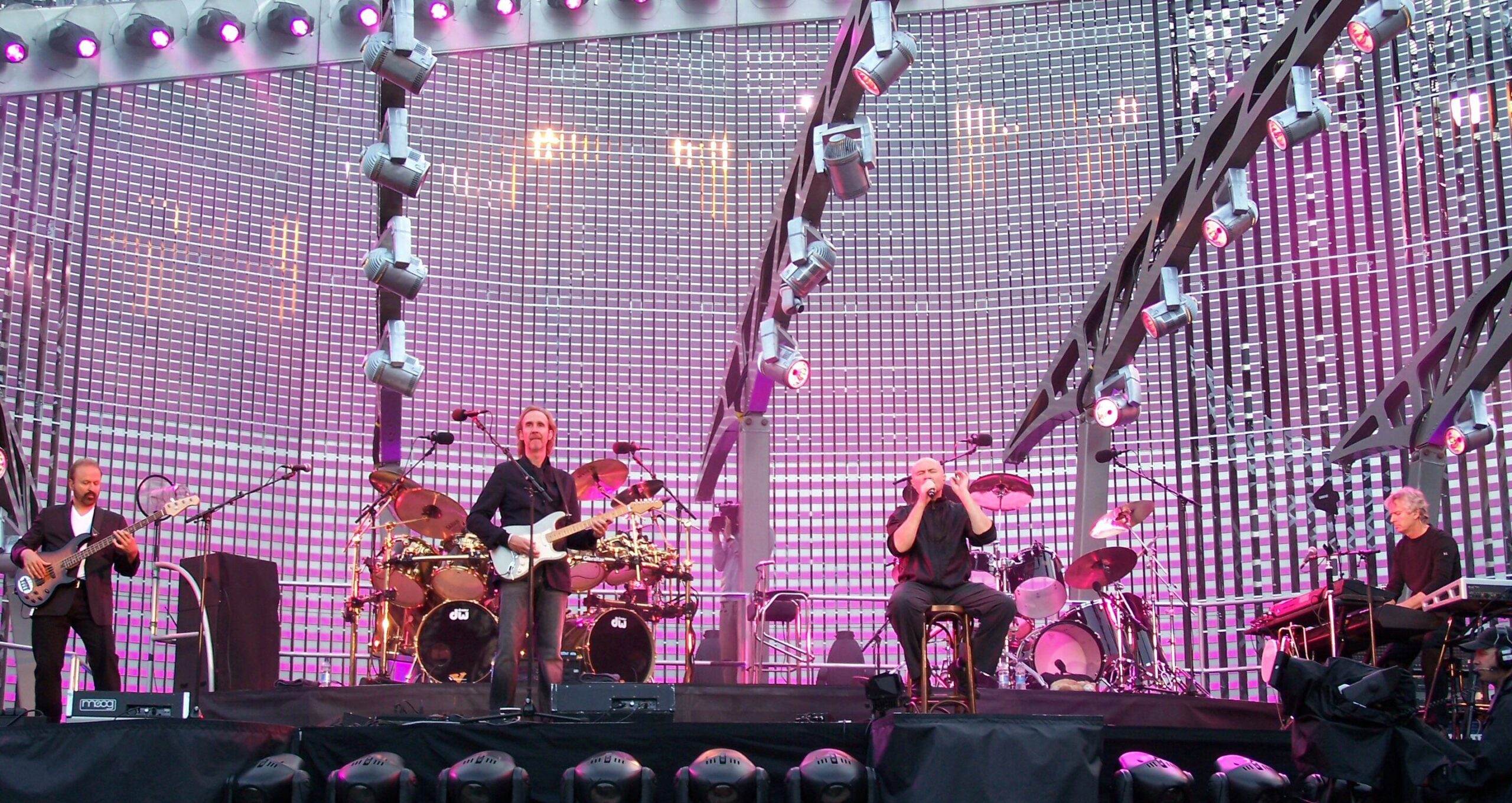 Genesis performing at Old Trafford, Manchester in 2007