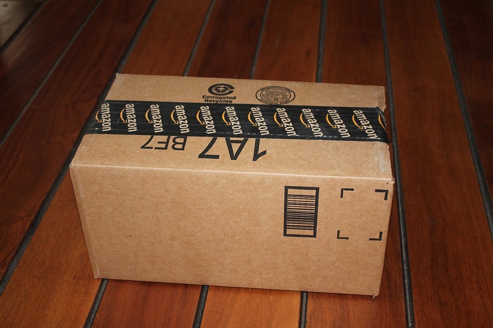a delivery box from Amazon