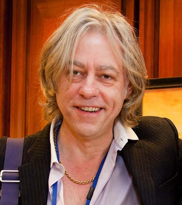 Bob Geldof at the Headquarters of the International Monetary Fund in Washington, DC