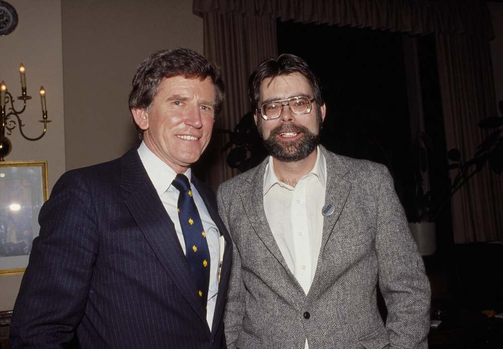 Gary Hart with author Stephen King, who was campaigning in support of Gary Hart's 1984 candidacy
