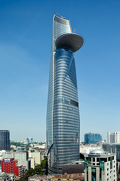 The Bitexco Financial Tower and its surrounding buildings