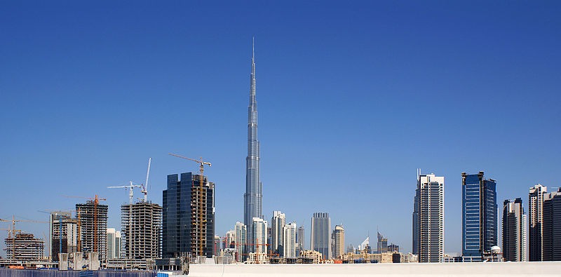A skyline view of Burj Khalifa