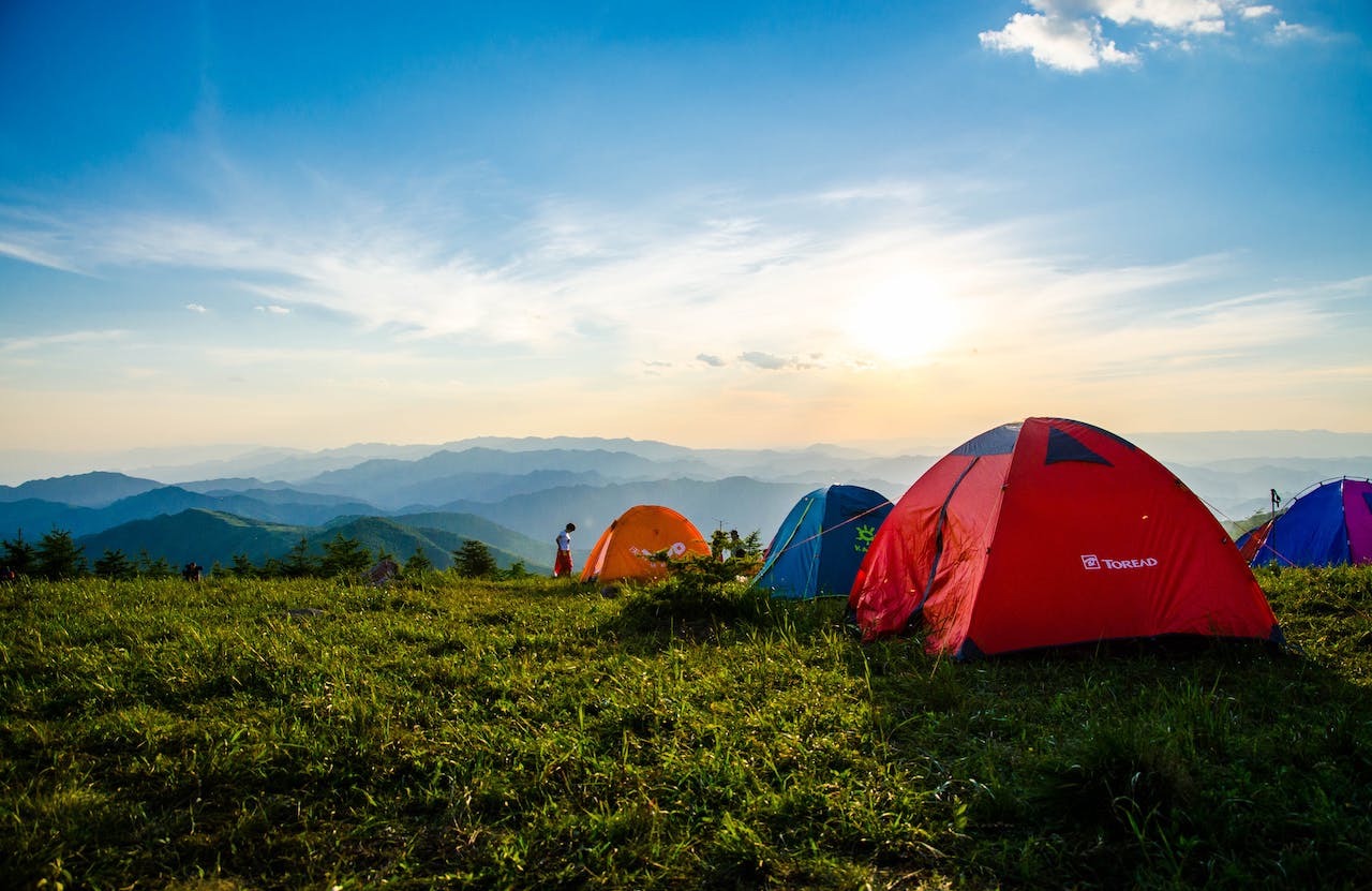 Why families are going camping instead of flying away on vacation