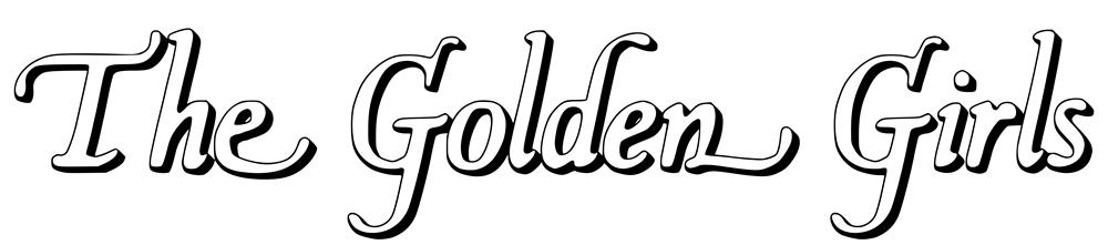 Title lettering extracted from opening credits of the TV sitcom The Golden Girls