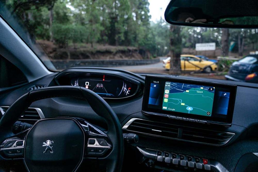 Car GPS on a dashboard