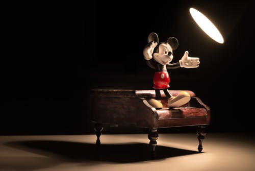 A Mickey Mouse figurine