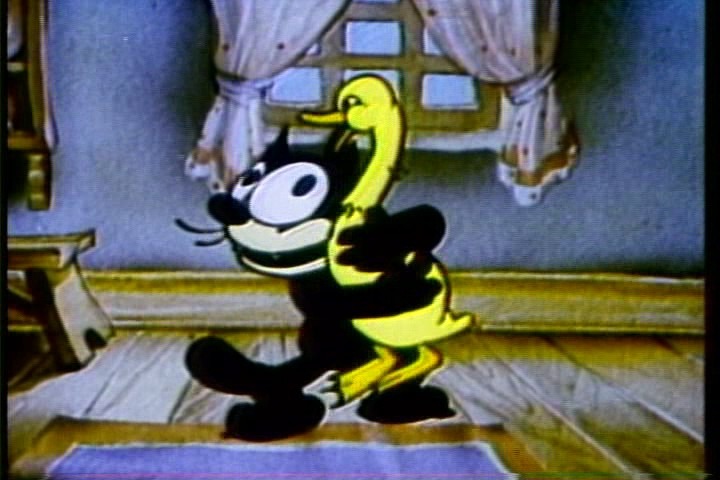 a scene from the episode Felix The Cat and The Goose That Laid the Golden Egg