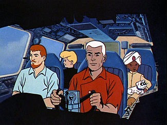 an image of a scene from the Jonny Quest cartoon