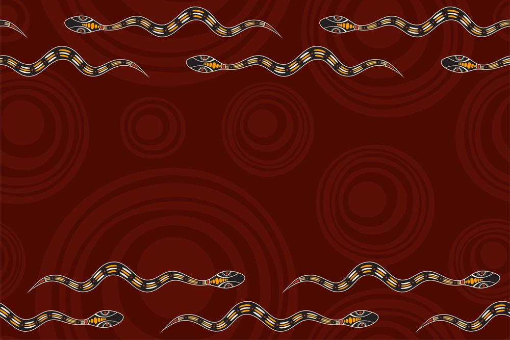 Modern depiction of Australian Aboriginal art
