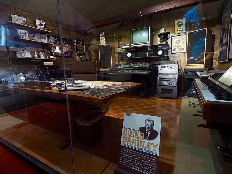 Owen Bradley's office from his Bradley's Barn recording studio in Mount Juliet, Tennessee - Country Music Hall of Fame and Museum