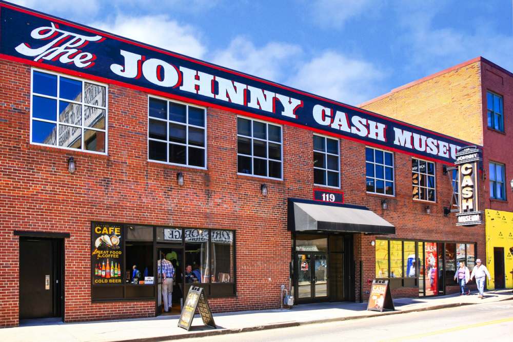 The Johnny Cash Museum on 3rd Ave in downtown Nashville, TN