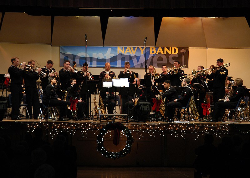 big band playing on a show