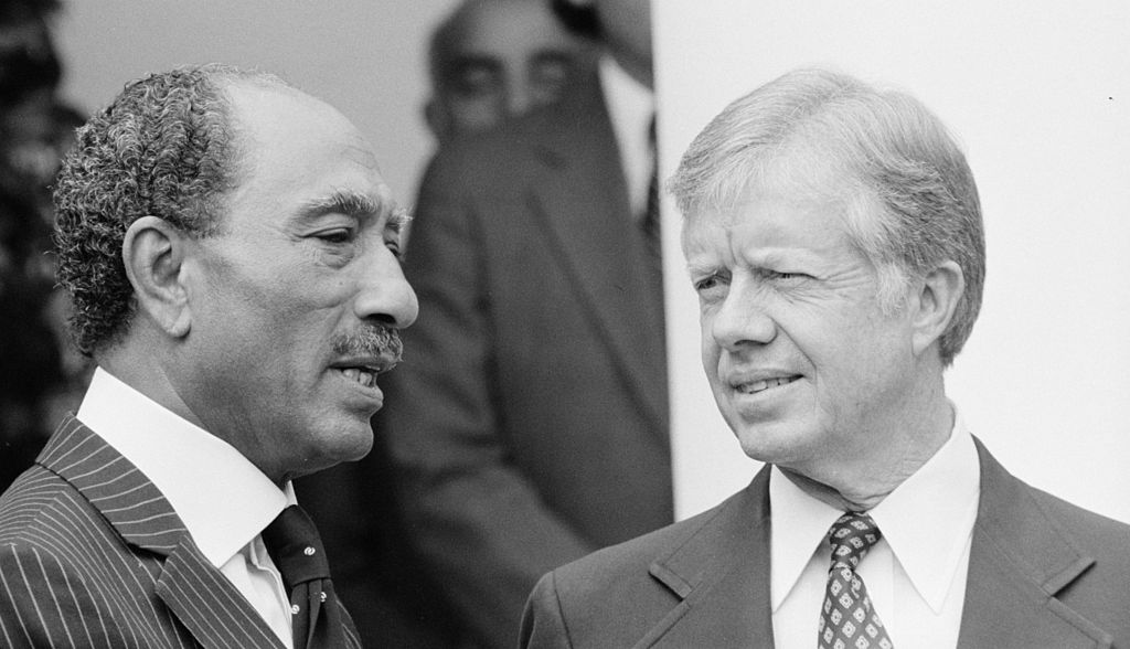 Anwar Sadat with President Jimmy Carter