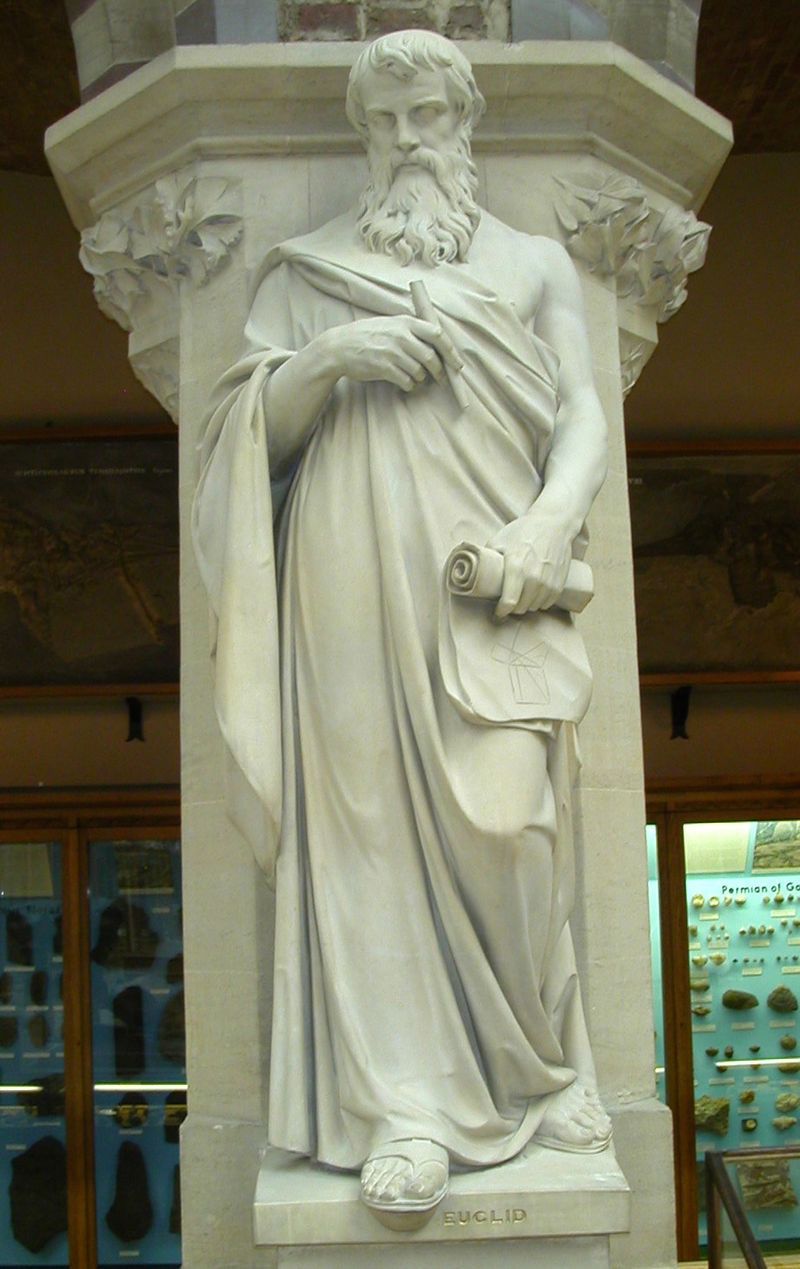 Euclid 19th century statue