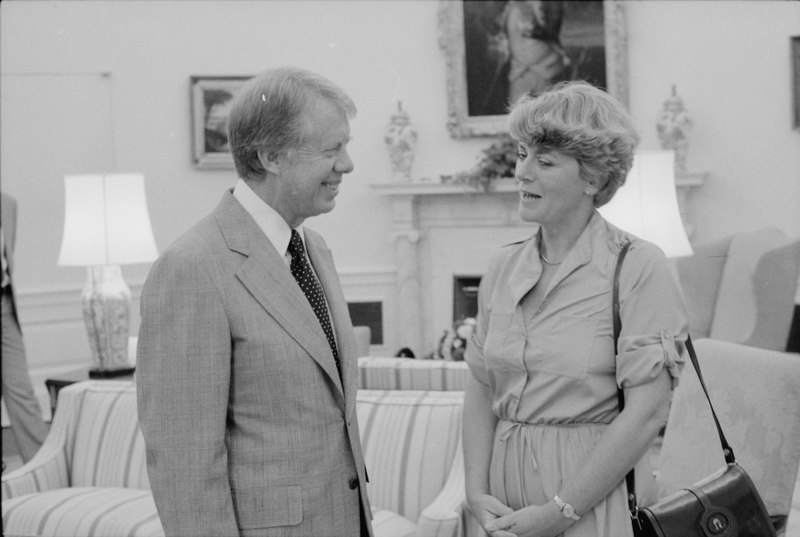 Geraldine Ferraro with President Jimmy Carter