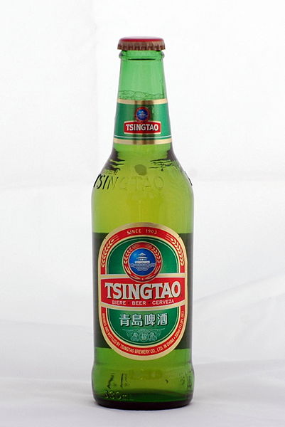 a bottle of Tsingtao beer