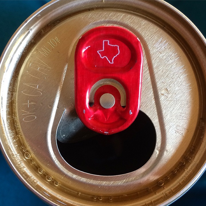 a can of Lone Star Beer with a silhouette of Texas