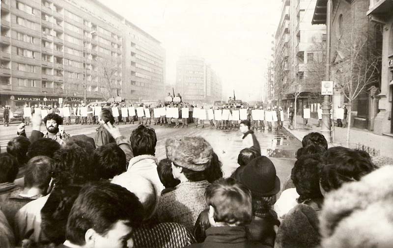 during the overthrow of Nicolae Ceausescu