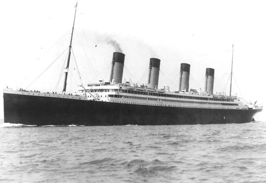 RMS Olympic during her sea trial